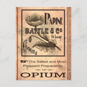 Opium-1883 Postkarte