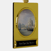 Opium Clipper Ships 1824 Banner-Ornament Gold (Rechts)