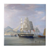Opium Clipper Ships 1824 Fliese (Vorderseite)
