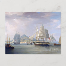 Opium Clipper Ships 1824 Postkarte