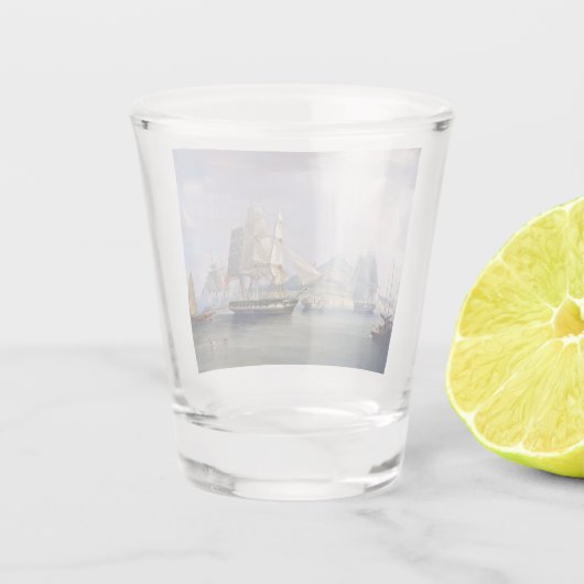 Opium Clipper Ships 1824 Schnapsglas (Rückseite)