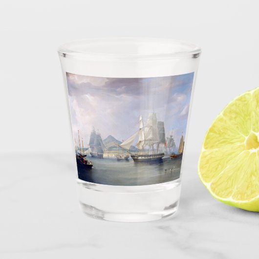 Opium Clipper Ships 1824 Schnapsglas (Vorderseite)