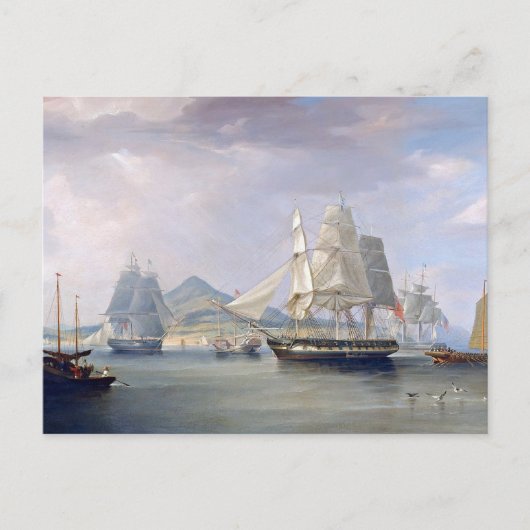 Opiumklipper-Schiffe 1824 Postkarte (Vorderseite)