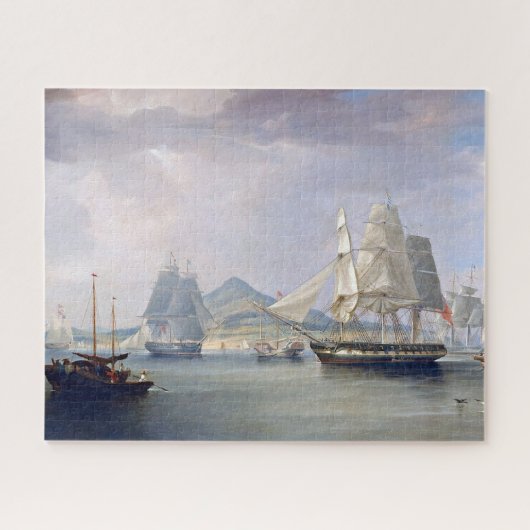 Opiumklipper-Schiffe 1824 Puzzle (Horizontal)
