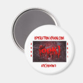 opk Banner, OPERATION KHAOS.COM, opK Member, 20... Magnet (Vorderseite/Rückseite)