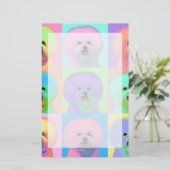 OPkunst - Bichon Frise - Cody Briefpapier (Stehend Vorderseite)