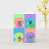 OPkunst - Bichon Frise - Cody Karte (Gelbe Blume)