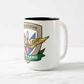 OPM SANG Luftfahrt-Abteilungs-Kaffee-Tasse Zweifarbige Tasse (VorderseiteRechts)