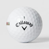 Opma multicolor cheetah leopard typography Gift Golfball (Logo)