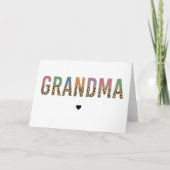Opma multicolor cheetah leopard typography Gift Karte (Vorderseite)