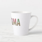 Opma multicolor cheetah leopard typography Gift Milchtasse (Rechts)