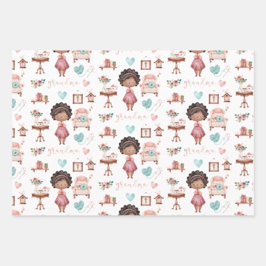 Opma Wrapping Paper Flat Sheet Set 3 Geschenkpapier Set (Vorderseite 2)