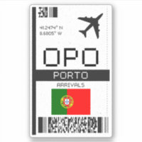 OPO Porto Boarding Pass - Portugal Reisen