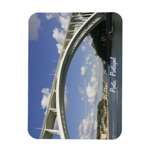 Oporto Arrábida Brücke Premium Magnet (Vertikal)