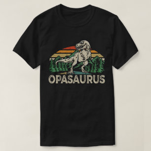 Oposaurus Dinosaurier Grandpa Saurus Vatertag T-Shirt