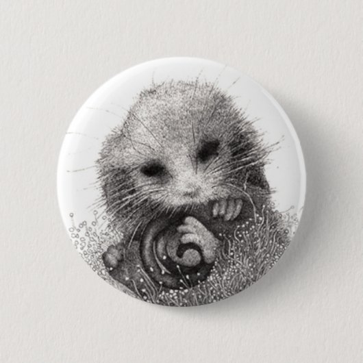 Opossum-Abzeichen Button (Vorderseite)