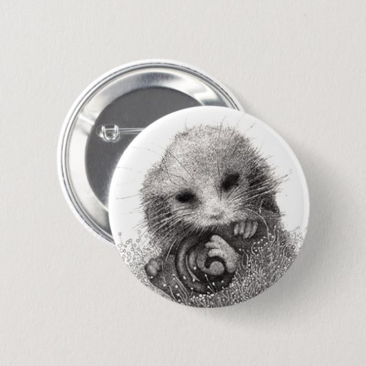 Opossum-Abzeichen Button (Vorne & Hinten)