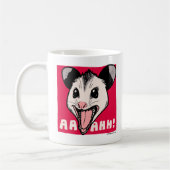 Opossum "AHHH" and "UGH..." Kaffeetasse (Links)