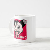 Opossum "AHHH" and "UGH..." Kaffeetasse (Vorderseite Links)