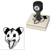 Opossum "AHHH" Gummistempel (Stempel)