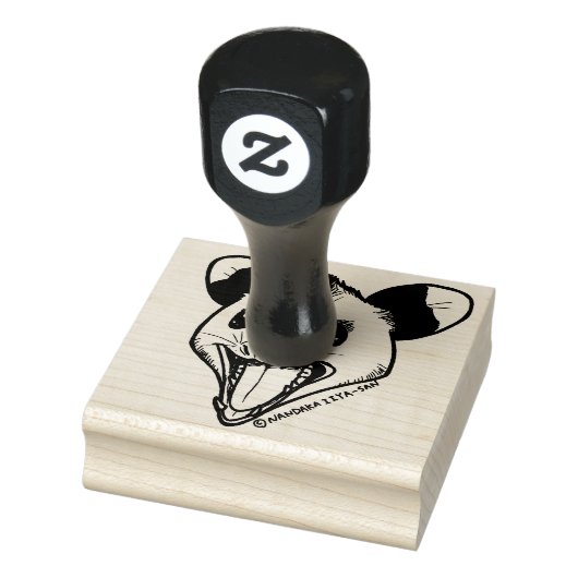 Opossum "AHHH" Gummistempel (Stempel)