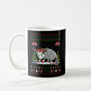 Opossum Animal Lover Xmas Gift Ugly Opossum Christ Kaffeetasse