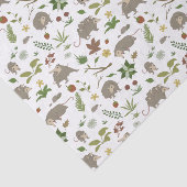 Opossum auf einem weißen Feld in Berry Seidenpapier (Ausschnitt)