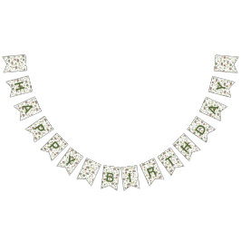 Opossum auf einem weißen Feld in Berry Wimpelkette