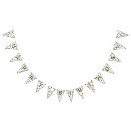 Opossum auf einem weißen Feld in Berry Wimpelkette