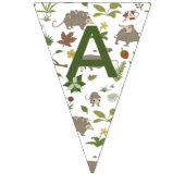 Opossum auf einem weißen Feld in Berry Wimpelkette (Dritte Fahne)