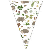 Opossum auf einem weißen Feld in Berry Wimpelkette (Erste Fahne)