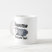 Opossum-Bedarfs-Liebe auch Kaffeetasse (Vorderseite Links)