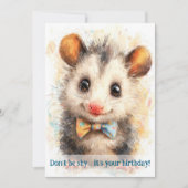 Opossum Birthday Card Karte (Vorderseite)