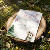 Opossum Birthday Invitation • Oh One 1st Birthday Save The Date