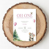 Opossum Birthday Invitation • Oh One 1st Birthday Save The Date