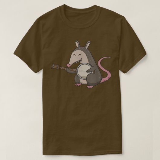 Opossum Bluegrass Akustische Gitarre Mandolin Fidd T-Shirt (Design vorne)