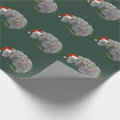 Opossum Christmas Baby Possum in Lights ummantelt Geschenkpapier (Ecke)