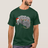 Opossum Christmas Baby Possum in Lights ummantelt T-Shirt (Vorderseite)