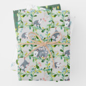 Opossum Circles Geschenkpapier Wrapping Set Wrappi (Beispiel)