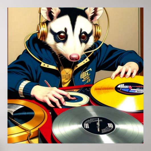OPOSSUM DEE JAY POSTER (Vorne)