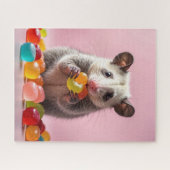 Opossum Eating Gummy Sweeties Puzzle (Horizontal)