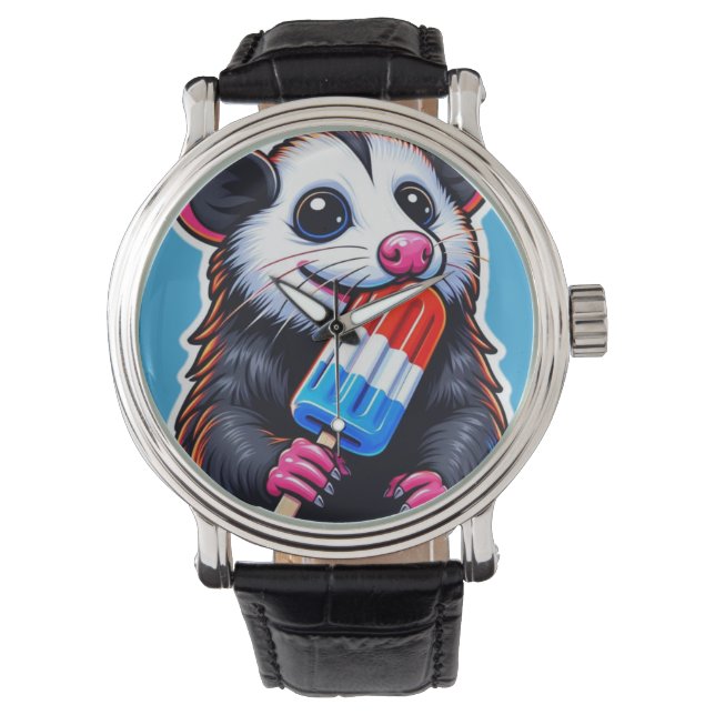 OPOSSUM ESSPOPSIKEL ARMBANDUHR (Vorderseite)