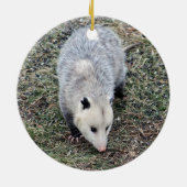 Opossum-Foto Keramik Ornament (Hinten)