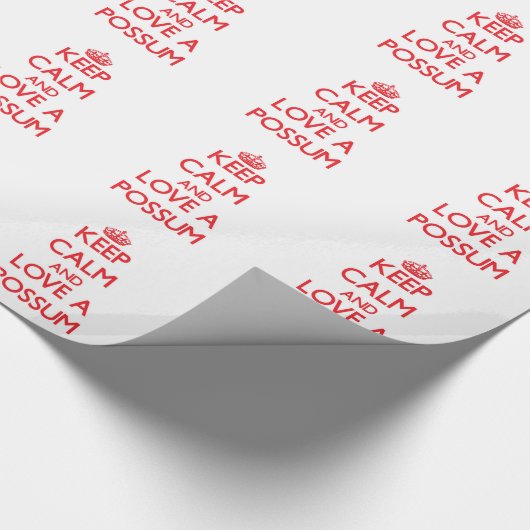 Opossum Geschenkpapier (Ecke)