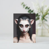 Opossum Girl Postkarte (Stehend Vorderseite)