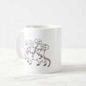 Opossum ICH BIN WERTHY Kaffeetasse (Vorderseite Links)