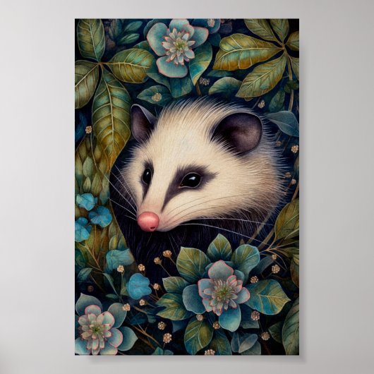 Opossum im Brambles-Poster Poster (Vorne)