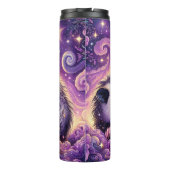 Opossum im Lila Traum Thermosbecher (Rückseite)