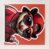 OPOSSUM IM ROTEN TRACK-ANZUG PUZZLE (Horizontal)