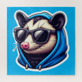 OPOSSUM IN BLAUEN HOODIE 2 PUZZLE (Vertikal)